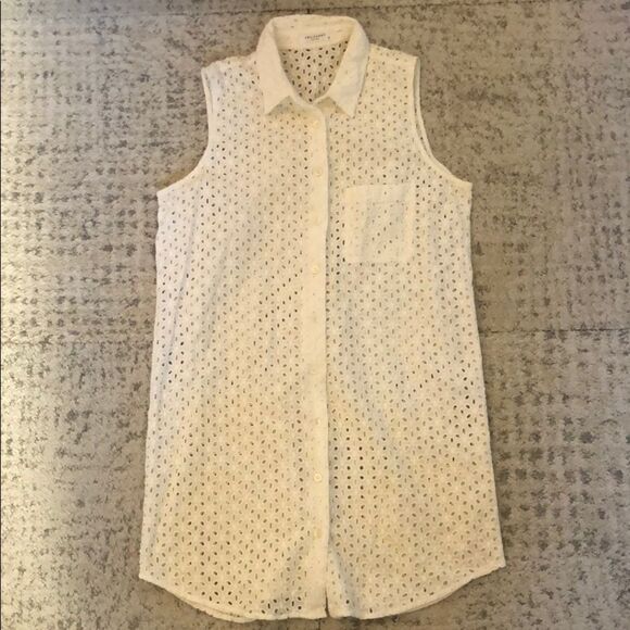 🧡 Equipment Eyelet Top Tunic Swim Cover-Up - Picture 2 of 5